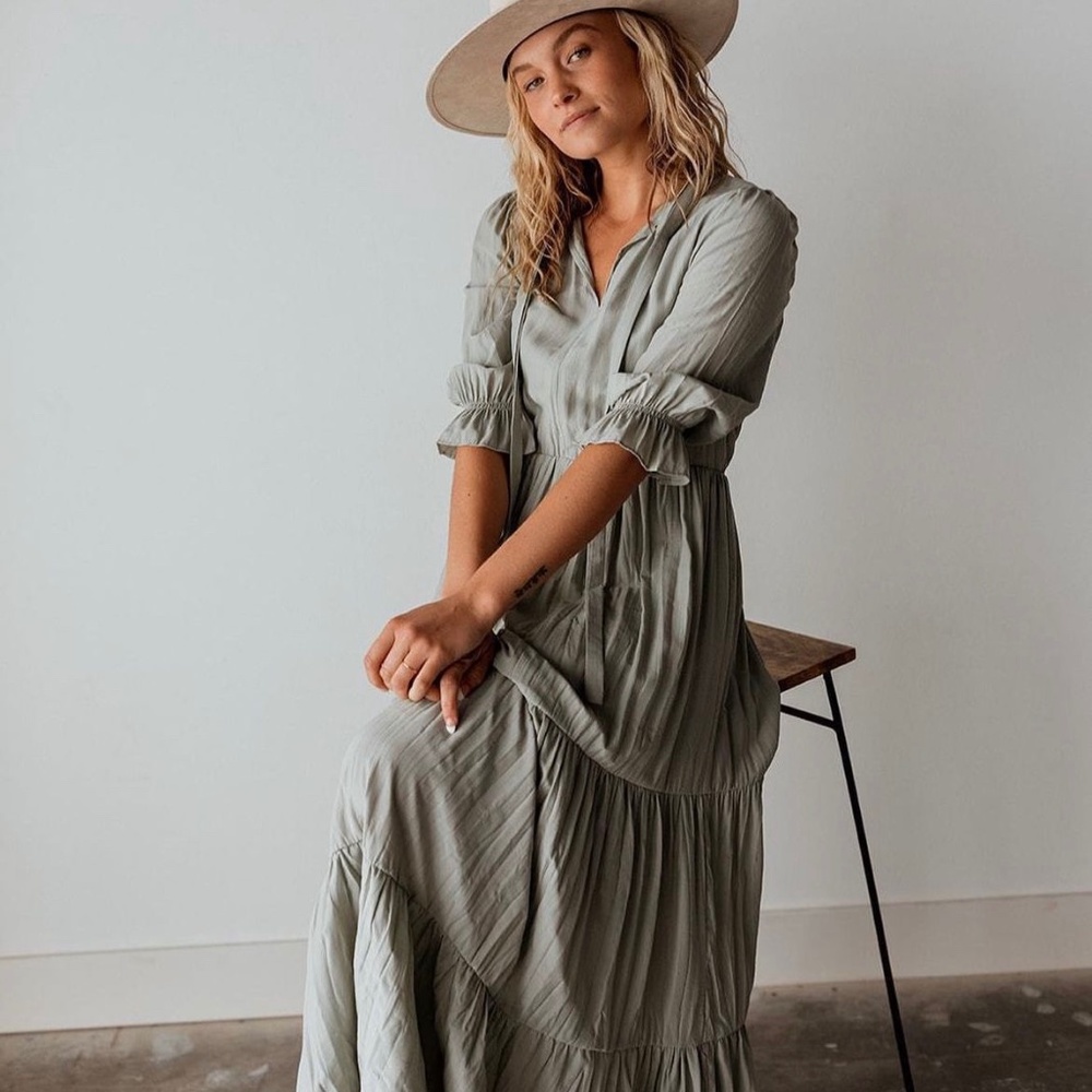 NWT Fiore Maxi Dress in Slate Grey